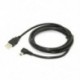 1,8 m-es Mini B B típusú, 5 tűs hím, 90 fokos balra fordítva, USB 2.0 aljzathoz, C V5F7