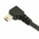 1,8 m-es Mini B B típusú, 5 tűs hím, 90 fokos balra fordítva, USB 2.0 aljzathoz, C V5F7