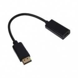 Kijelzőport DP hím-HDMI csatlakozó adapter kábel Video Audio K5O7