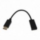 Kijelzőport DP hím-HDMI csatlakozó adapter kábel Video Audio K5O7