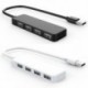 fekete - 1X (ultravékony USB Hub 4-portos USB 2.0 Hub R3U2)