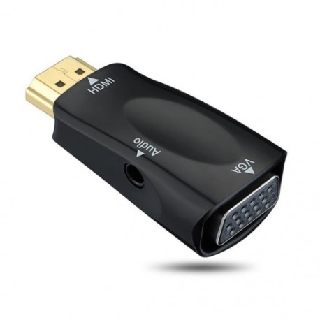 1X (HDMI-VGA átalakító aranyozott 3,5 mm-es csatlakozókábellel a P L4L7-hez