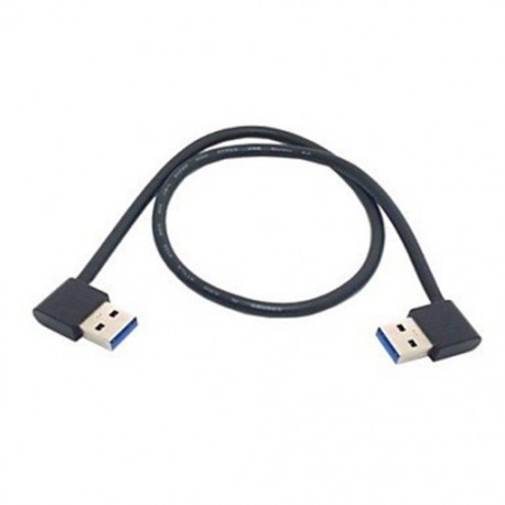 USB 3.0 típusú A hím, 90 fokos balra, derékszögű, hosszabbító kábel S F2V5