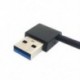 USB 3.0 típusú A hím, 90 fokos balra, derékszögű, hosszabbító kábel S F2V5