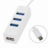 1X (USB 3.1 C típusú és 3 portos USB Hub (fehér) B2U1)