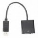 Kijelzőport DP aljzat - VGA aljzat adapterhez - Megjelenítő portkábel-átalakító Blac E2U3