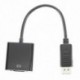 Kijelzőport DP aljzat - VGA aljzat adapterhez - Megjelenítő portkábel-átalakító Blac E2U3