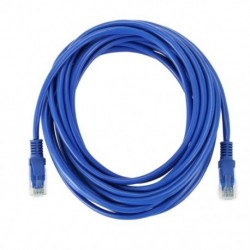RJ45 8P8C hím-hím csatlakozó CAT5E LAN Ethernet hálózati kábel 4M kék K7B3