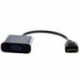 Új fekete bemenet a VGA adapter átalakítójához a R9I5 W2E4 K2C2 PC laptophoz