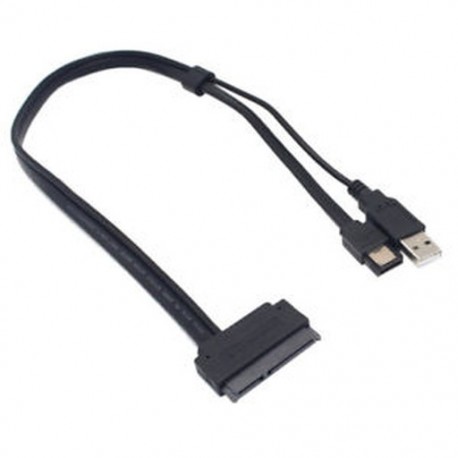 2,5 hüvelykes merevlemez-meghajtó SATA 22Pin az eSATA Data USB-tápkábel-adapterhez X2Y3