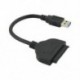 1X (Fasdga USB 3.0 - 2.5 &quot SATA III merevlemez-adapter kábel / UASP - SATA t S6Q3