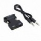 1080P HDMI aljzat - VGA hím audio kimeneti kábel-átalakító adapterrel J7W6