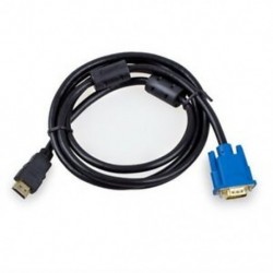 1X (HDMI arany csatlakozó VGA HD-15 hímhez 15-pólusú adapterkábel 6FT 1,8M 1080P Q5U8)