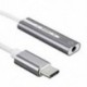 Legújabb hangkártyák C-típusú USB C típusú hangkártya külső átalakító adapter Q0A4-vel