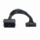 2X (Tápegység-elosztó, Kettős PSU-kábel-adapter, 24-pólusú 20   4-pólusú ATX Anya V3Y7