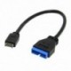 2X (USB 3.1 előlapi fejléc - USB 3.0 20Pin fejléc-hosszabbító kábel az A Z4N8-hoz
