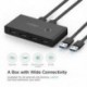 Ugreen usb nyomtató megosztó eszköz, kettőből négybe, két számítógépes egérből és P4P2-ből
