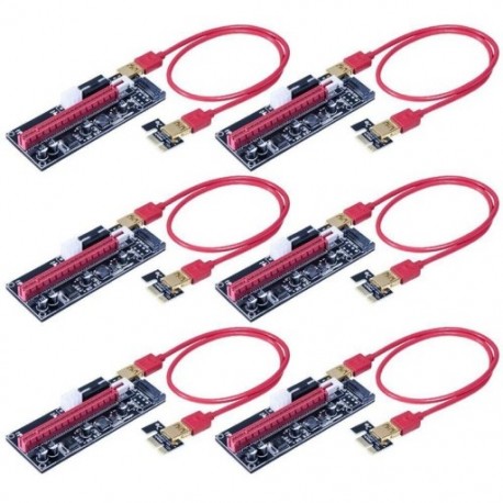 1X (VER009S 6-Pack PCI-E 16x – 1x tápegységű adapterkártya 4PIN-vel, SATA a G1L2