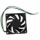 70x70x15mm 12V 4 pin PWM PC számítógép tok CPU hűtő hűtőventilátor fekete Y8W9