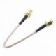 1X (SMA aljzat SMA hüvelyes F / M antenna csatlakozókábel adapter fekete   arany U8E2)