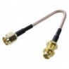 SMA női és férfi koaxiális kábel antenna adapter 11cm F0U3