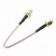 SMA aljzat SMA hüvelyes F / M antenna csatlakozókábel adapter fekete   arany C1W M7I2