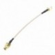 SMA aljzat SMA hüvelyes F / M antenna csatlakozókábel adapter fekete   arany C1W M7I2