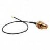 15 cm U.FL / IPX to RP-SMA női antenna pigtail jumper kábel arany J5M4