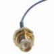 15 cm U.FL / IPX to RP-SMA női antenna pigtail jumper kábel arany O2F7