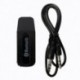 Fekete Bluetooth USB vevő, 3,5 mm-es sztereo audió zenei vevő iPhone M C6N5-hez