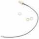 4x (15 cm U.FL / IPX - RP-SMA női antenna pigtail jumper kábel arany L1H7)