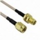 2x antenna kábel SMA aljzat SMA aljzathoz F / M csatlakozó kábel adapter arany   B D3E7