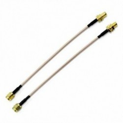 2x antenna kábel SMA aljzat SMA aljzathoz F / M csatlakozó kábel adapter arany   B S1D5