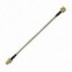 2x antenna kábel SMA aljzat SMA aljzathoz F / M csatlakozó kábel adapter arany   B S1D5