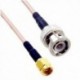 2PCS 39 hüvelykes SMA dugasz és BNC dugasz adaptercsatlakozó RF koaxiális Pigtail cabl S1X0