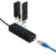 1X (3 portos USB 3.0 Ethernet Lan RJ45 hálózati adapter-elosztó - 100 Mbps PC T8I3