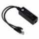 2X (POE tápegység modul elkülönített elosztó 48V - 5V2.4A USB int T8R0