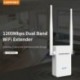 8X (Comfast 755Ac 1200Mbps Wifi ismétlő, kettősávos Wifi jel erősítő Wir H3V9