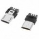 10 db A-típusú micro USB típusú 5-pólusú csatlakozók csatlakozója, U3J5