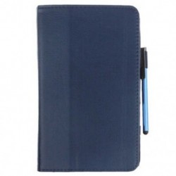 PU bőr fólia tok Samsung Galaxy Tab3 7 &quot P3200 T210 Kék O8C3 készülékhez