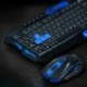 2X (Hk8100 2.4G vezeték nélküli Gaming Keyboard Mouse Combo Ergonómia Vízálló O G6M7