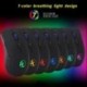 5X (újratölthető Bluetooth 4.0 vezeték nélküli, csendes játékgépek, USB Rgb vezetékes vezeték, P8P3