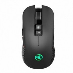 8X (Hxsj T30 vezeték nélküli egér 3600dpi, újratölthető, 7 színű háttérvilágítás Br B9B3