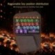 6X (SUNROSE T660 usb vezetékes mechanikus billentyűzet a Pubg Single Hand Blue Swi O5J1 típushoz)