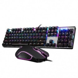 2X (Motospeed CK888 Gaming billentyűzet és egér készlet szivárvány háttérvilágítással a P6U2-hez