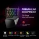 2X (Delux T9 PLUS mini billentyűzet mechanikus Gaming profi billentyűzet Ergono H4M3