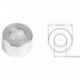 2X (alumínium oszlop, lapos tömítéspersely, 6 mm alumínium persely, alumínium persely, Barrie M5T8