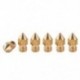 1X (3D nyomtató kiegészítők 6x 0,4 mm fúvóka 6x 1,75 mm fémszálak Hotend fúvóka T1F5