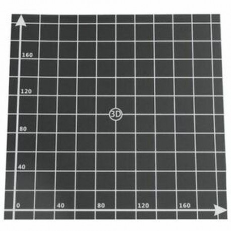2X (3D nyomtató hőmelegítő matrica koordináta nyomtatással 220x220 mm-es melegágy Sur Q6W2