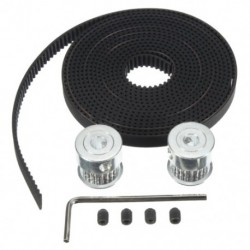 2X (3 méteres GT2 fogasszíj és 2PCS vezérműgörgő 16T Bore5mm 3D nyomtató R T9I3-hoz)